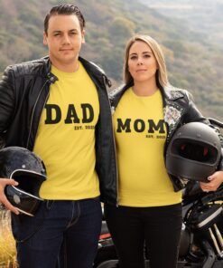 Alternative view of Personalised T-Shirts for Mom & Dad - Gift for Parents
