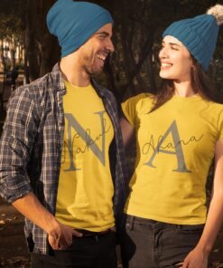Alternative view of Personalised Couple T Shirts for Pre-Wedding Photoshoots & Anniversary