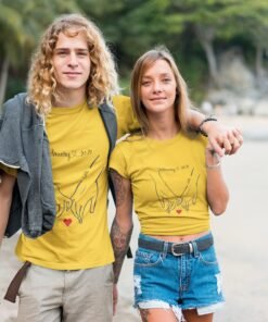 Alternative view of Personalized Couple T-Shirts for Pre-Wedding Photoshoots