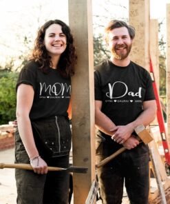 Personalised T-Shirts for Mom & Dad - Gift for Parents
