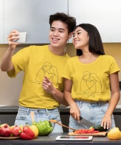 Alternative view of Personalised Couple T Shirts for Pre-Wedding Photoshoots & Anniversary