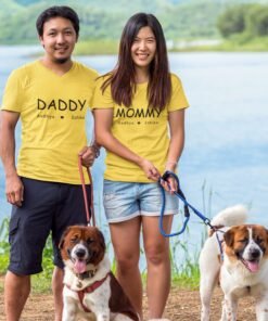 Alternative view of Personalised T-Shirts for Mom & Dad - Gift for Parents