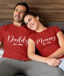 Personalised T-Shirts for Mom & Dad - Gift for Parents