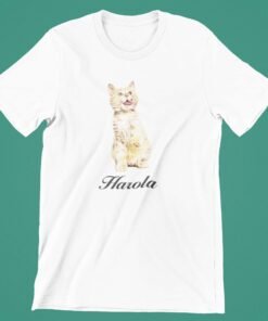 Alternative view of Personalised Pet T-Shirts for Pet Lovers - Gifts for Pet Lovers & Pet Parents - Pet Portrait T-Shirt