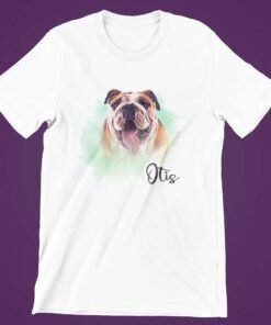 Alternative view of Personalised Pet T-Shirts for Pet Lovers - Gifts for Pet Lovers & Pet Parents - Pet Portrait T-Shirt