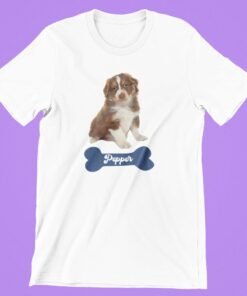 Alternative view of Personalised Pet T-Shirts for Pet Lovers - Gifts for Pet Lovers & Pet Parents - Pet Portrait T-Shirt