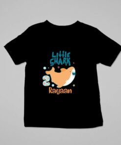 Kids Custom Birthday T-Shirts -Baby Shark Theme