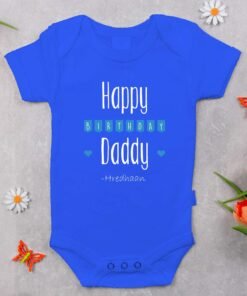 Personalized Happy Birthday Daddy Rompers