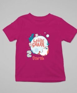 Kids Custom Birthday T-Shirts -Baby Shark Theme