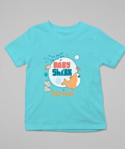 Kids Custom Birthday T-Shirts - Baby Shark Theme