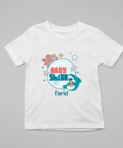 Kids Custom Birthday T-Shirts -Baby Shark Theme