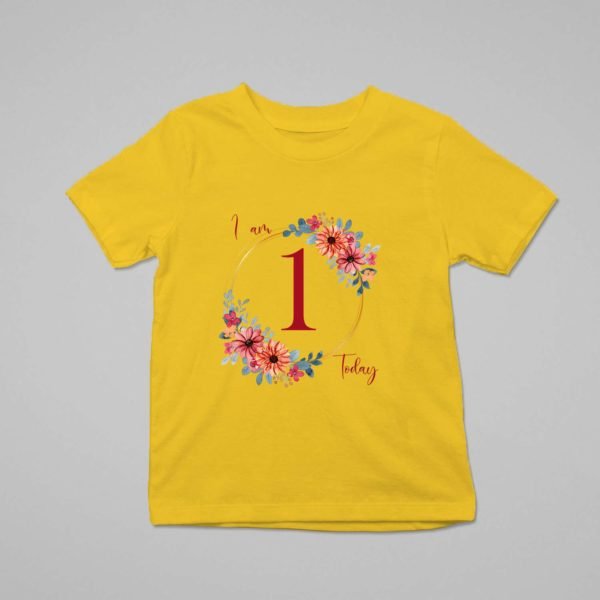 Alternative view of Personalized First Birthday Baby Rompers/T-Shirts