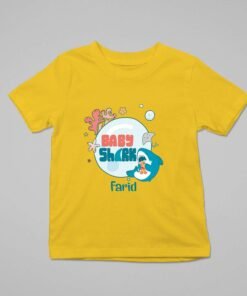 Alternative view of Kids Custom Birthday T-Shirts -Baby Shark Theme