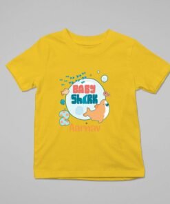 Kids Custom Birthday T-Shirts -Baby Shark Theme