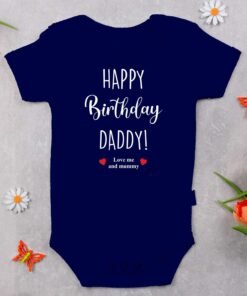 Personalized Happy Birthday Daddy Rompers