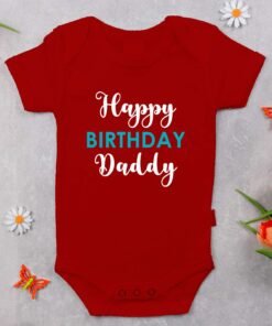 Alternative view of Personalized Happy Birthday Daddy Rompers