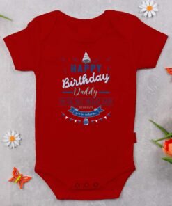 Alternative view of Personalized Happy Birthday Daddy Rompers