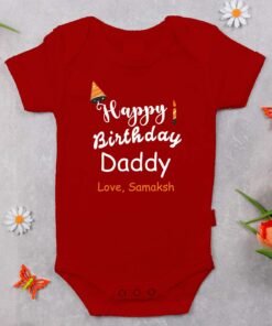 Personalized Happy Birthday Daddy Rompers