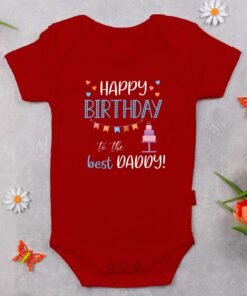 Alternative view of Personalized Happy Birthday Daddy Rompers