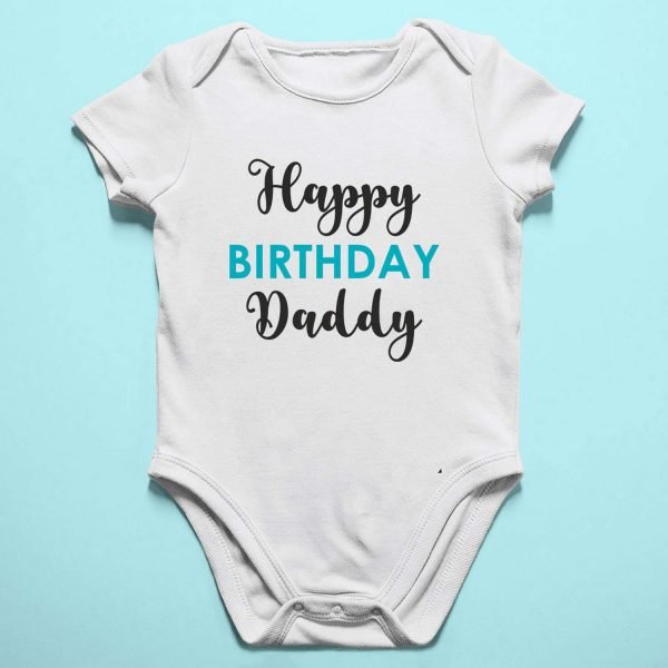 Personalized Happy Birthday Daddy Rompers
