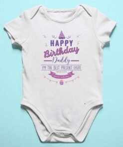Personalized Happy Birthday Daddy Rompers