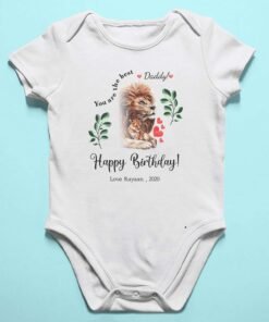 Personalized Happy Birthday Daddy Rompers
