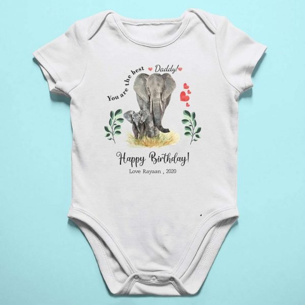 Personalized Happy Birthday Daddy Rompers