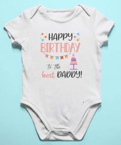 Personalized Happy Birthday Daddy Rompers