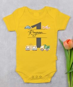 Alternative view of Personalized First Birthday Baby Rompers/T-Shirts