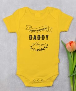 Personalized Happy Birthday Daddy Rompers
