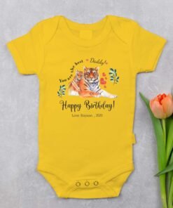 Personalized Happy Birthday Daddy Rompers