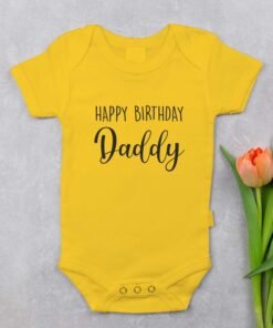Personalized Happy Birthday Daddy Rompers