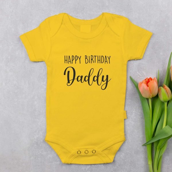 Personalized Happy Birthday Daddy Rompers