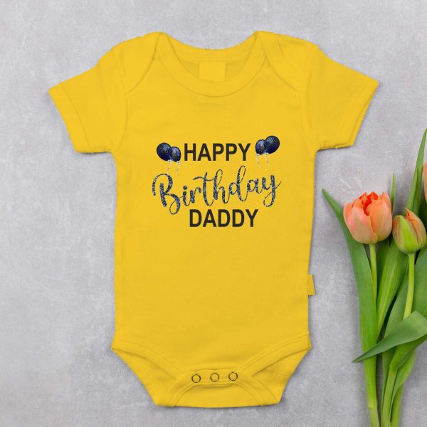 Happy Birthday Daddy Shirt For Baby 2024