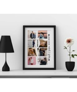 Alternative view of Couples, Couples Heart Collage Frames - Anniversary Gifts for Him & Her - Personalised Home Decor