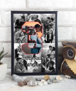 Couples, Couples Anniversary Collage Frames - Anniversary Gifts for Him & Her - Personalised Home Decor