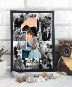 Alternative view of Couples, Couples Anniversary Collage Frames - Anniversary Gifts for Him & Her - Personalised Home Decor