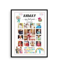 Alternative view of Personalized Baby First Year Photo Collage Wall Frames - First Year Birthday Gifts for Baby Boy or Baby Girl