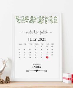 Alternative view of Couples, Couples Anniversary Special Day Frames - Anniversary Gifts for Him & Her - Personalised Home Decor