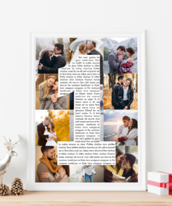 Couples, Couples Anniversary Collage Frames - Anniversary Gifts for Him & Her - Personalised Home Decor