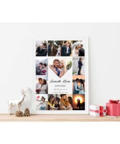 Alternative view of Couples, Couples Heart Collage Frames - Anniversary Gifts for Him & Her - Personalised Home Decor