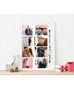 Couples, Couples Heart Collage Frames - Anniversary Gifts for Him & Her - Personalised Home Decor