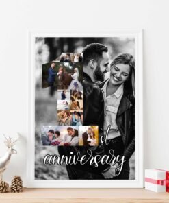 Couples, Couples Anniversary Collage Frames - Anniversary Gifts for Him & Her - Personalised Home Decor
