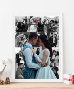 Alternative view of Couples, Couples Anniversary Collage Frames - Anniversary Gifts for Him & Her - Personalised Home Decor