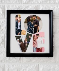 Alternative view of Couples, Couples Heart Collage Frames - Anniversary Gifts for Him & Her - Personalised Home Decor