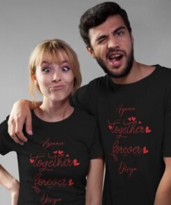 Personalised Couple T-Shirts for Pre-Wedding Photoshoots & Anniversary