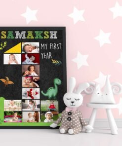 Personalized Baby First Year Photo Collage Wall Frames