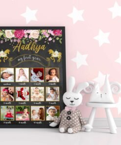 Alternative view of Personalized Baby First Year Photo Collage Wall Frames