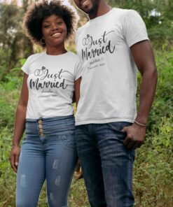 Alternative view of Personalised Couple T Shirts for Pre-Wedding Photoshoots & Anniversary