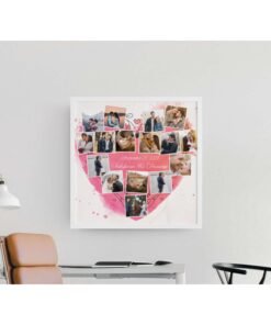 Alternative view of Couples, Couples Heart Collage Frames - Anniversary Gifts for Him & Her - Personalised Home Decor